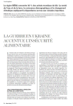 La guerre en Ukraine accentue l’insécurité alimentaire