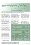 Geographical Indications and public good relationships: evidence and policy implications