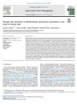 Drought risk assessment in Mediterranean agricultural watersheds: a case study in Central Italy