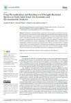 Crop diversification and resilience of drought-resistant species in semi-arid areas: an economic and environmental analysis