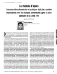 Le monde d’après - Consommation alimentaire et pratiques digitales : quelles implications pour les marques alimentaires après la crise sanitaire de la Covid-19 ?