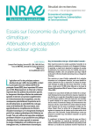 Essais sur l’économie du changement climatique : atténuation et adaptation du secteur agricole