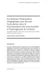 Les Systèmes d’Information Géographique pour discuter l’articulation entre le fonctionnement des zones humides et l'aménagement du territoire