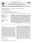 Environmental efficiency and sustainability of food production and consumption in the EU