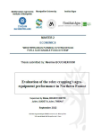 Evaluation of the relay cropping's agro-equipment performance in northern France