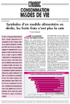 Consommation et modes de vie, n. 178 - 2004/10 - Symboles d'un modèle alimentaire en déclin, les fruits frais n'ont plus la cote