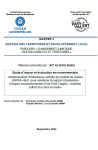 Etude d’impact et évaluation environnementale : détermination d’indicateurs extraits du modèle de culture SARRA-H&O pour améliorer le logiciel d’évaluation d’impact environnemental (Foot Print Target). Contexte culture du coton en Inde