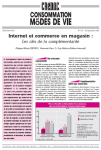 Consommation et modes de vie, n. 145 - 2000/09/30 - Internet et commerce en magasin : les clés de la complémentarité