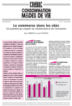 Consommation et modes de vie, n. 144 - 2000/06/30 - Le commerce dans les cités. Un potentiel qui requiert du volontarisme et de l'innovation