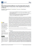 Measuring technical efficiency for closuring yeld gap and improving water productivity of the irrigated durum wheat in Tunisia