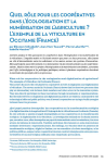 Quel rôle pour les coopératives dans l’écologisation et la numérisation de l’agriculture ? L’exemple de la viticulture en Occitanie (France)