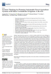 Systems thinking for planning sustainable desert agriculture systems with saline groundwater irrigation: a review