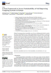 A new framework to assess sustainability of soil improving cropping systems in Europe