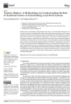 Territory matters: a methodology for understanding the role of territorial factors in transforming local food systems