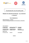 Caractérisation des crises de marché agricole