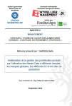 Amélioration de la gestion des portefeuilles produits par l’utilisation des Master Data à différents niveaux : les marques globales, les différents BUs et les sites de production