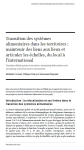 Transition des systèmes alimentaires dans les territoires