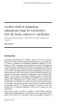 Société civile et transition alimentaire dans les territoires