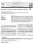 Environmental sustainability in agriculture: identification of bottlenecks