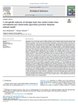 A site-specific indicator of nitrogen loads into surface waters from conventional and conservation agriculture practices: bayesian network model