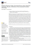 Common property in Italy. Unresolved issues and an appraisal approach: towards a definition of environmental-economic civic value