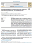 Sustainability assessment of territorial short food supply chains versus large-scale food distribution: the case of Colombia and Spain