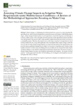 Assessing climate change impacts on irrigation water requirements under mediterranean conditions - a review of the methodological approaches focusing on maize crop