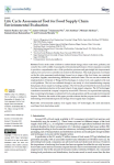 Life cycle assessment tool for food supply chain environmental evaluation