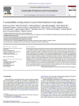 A sustainability scoring system to assess food initiatives in city regions