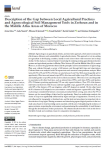 Description of the gap between local agricultural practices and agroecological soil management tools in Zerhoun and in the Middle Atlas Areas of Morocco