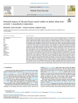 Potential impacts of Ukraine-Russia armed conflict on global wheat food security: a quantitative exploration