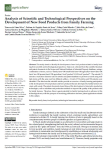 Analysis of scientific and technological perspectives on the development of new food products from family farming