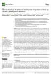 Effects of tillage systems on the physical properties of soils in a semi-arid region of Morocco