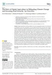 The role of digital agriculture in mitigating climate change and ensuring food security: an overview