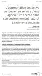 L'appropriation collective du foncier au service d'une agriculture ancrée dans son environnement naturel. L'expérience du Larzac