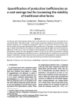 Quantification of production inefficiencies as a cost-savings tool for increasing the viability of traditional olive farms