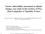 Farms vulnerability assessment to climate change: case study in the territory of Pays Haut Languedoc et Vignobles, France
