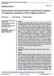 Sustainability and modernization of agricultural irrigation: a comparative assessment of two irrigation schemes