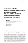 Intelligence collective et (ré)ancrage des connaissances face au changement : quel rôle dans la transition alimentaire territoriale ? L’exemple de Vivre Bio en Roannais