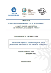 Measure the impact of climate change on maize production in the context of risk transfer in South Africa