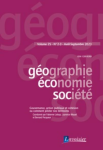 Géographie, Economie, Société, vol. 25, n. 2-3 - Avril-Septembre 2023 - Gouvernance, action publique et cohésion ou comment piloter nos territoires. La gouvernance territoriale : d’un mode de coordination à un processus de cohésion territoriale ?