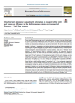 Genotype and agronomic management interaction to enhance wheat yield and water use efficiency in the Mediterranean rainfed environment of Morocco: I. Field data analysis