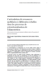 L’articulation de ressources mobilisées à différentes échelles dans les processus de reterritorialisation de l’alimentation