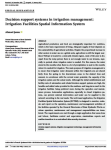 Decision support systems in irrigation management: irrigation facilities spatial information system