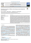 Evaluating the impacts of different wheat farming systems through Life Cycle Assessment