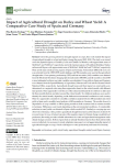 Impact of agricultural drought on barley and wheat yield: a comparative case study of Spain and Germany