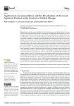 Agritourism accommodation and the revaluation of the local agrifood product in the context of global change