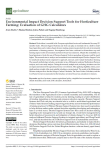 Environmental impact decision support tools for horticulture farming: evaluation of GHG calculators