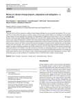 Morocco's climate change impacts, adaptation and mitigation-a stocktake