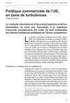 Politique commerciale de l’UE, en zone de turbulences